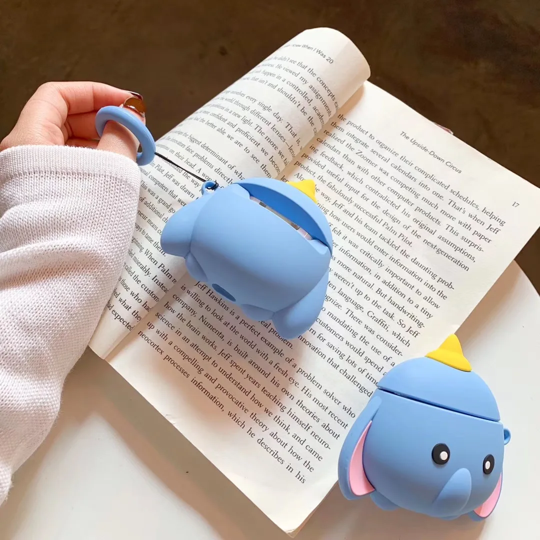 3D чехол для наушников для Airpods 2 чехол силиконовый чехол для наушников с котом для Apple Air pods 1 чехол для Earpods брелок для ключей