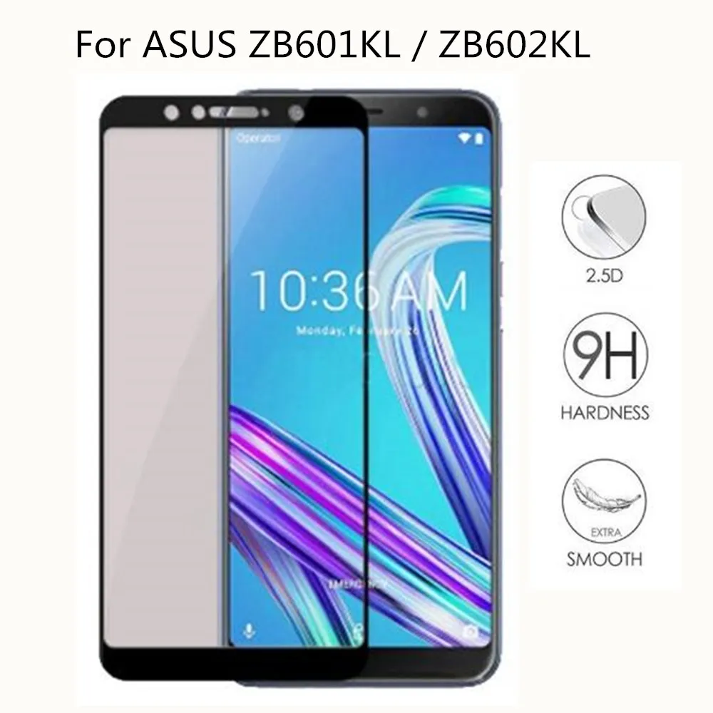 3D закаленное стекло для ASUS Zenfone MAX PRO (M1) ZB601KL полное покрытие защитная пленка