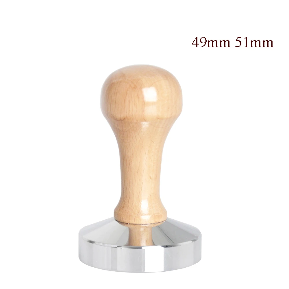 Высокое качество 51 мм Сталь деревянной ручкой Кофе вскрытия Bean молоток плоский Es