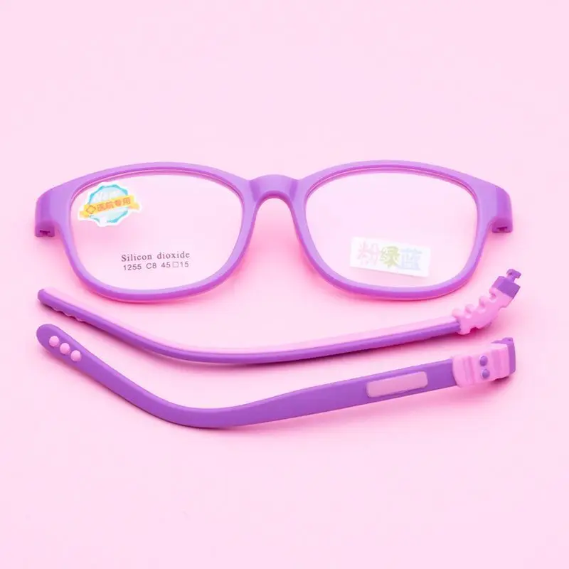 Детские очки для мальчиков и девочек легкая оправа очков по рецепту силиконовая