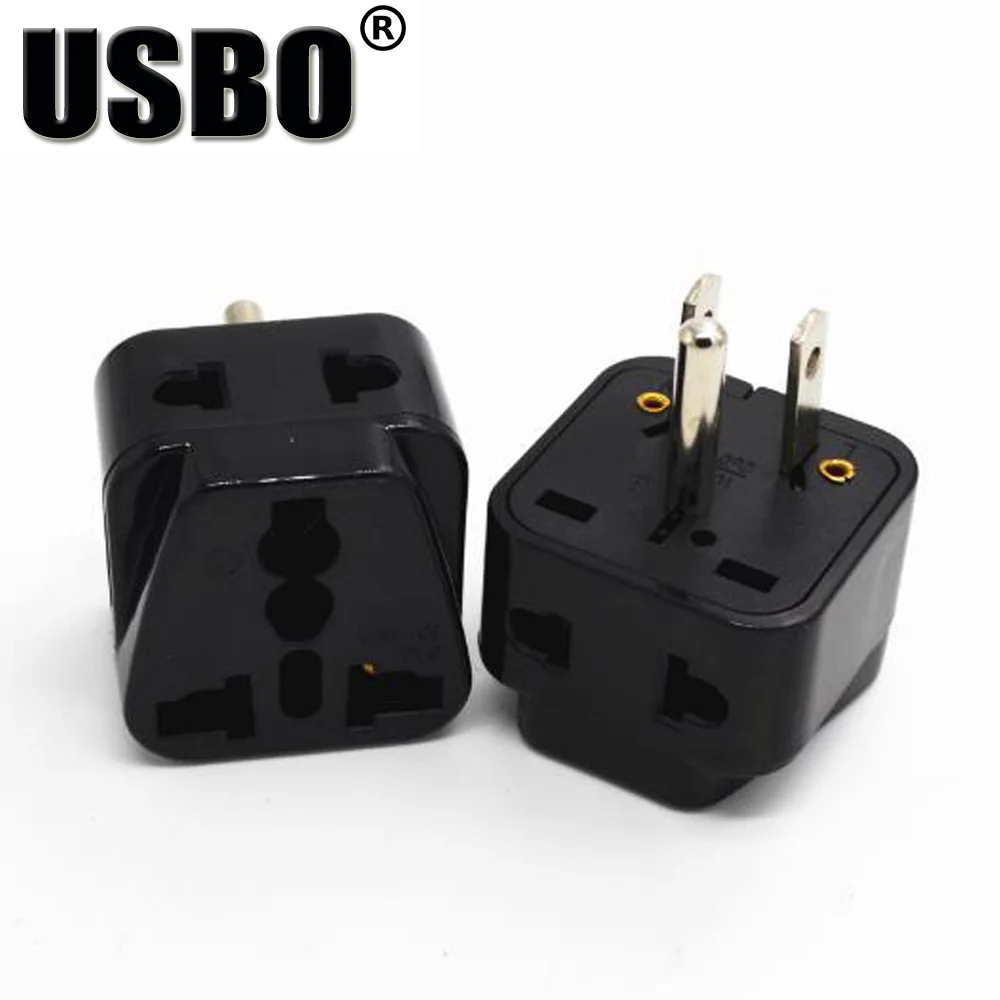 Универсальный дорожный адаптер питания черный белый США Мехико Канада Япония