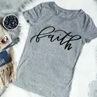 Женская футболка с надписью FAITH Christian верующие 90-е, модные Графические Топы со слоганом, хлопковая Повседневная футболка для вечеринки в стиле гранж-тюмблр