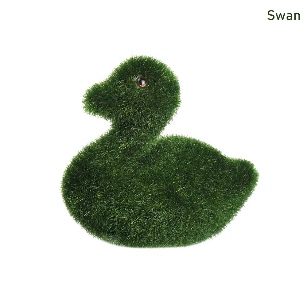 swan Ручная работа, искусственный газон, трава, животное, Пасхальный кролик, для дома, офиса, орнамент, новинка, для комнаты, офиса, Декор, Пасхальный кролик, ручная работа, подарок - Цвет: swan