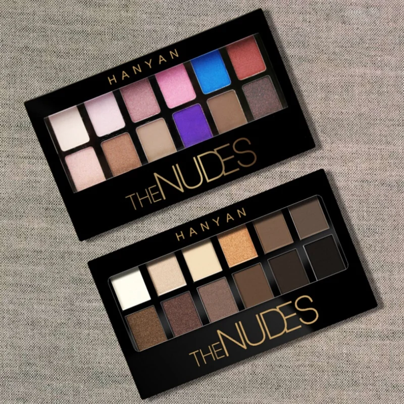 3 Styles 12 Colors Matte Pigment Glitter Eyeshadow Palette Nudes Neutral Eye Shadow Palettes Makeup Set R1 |