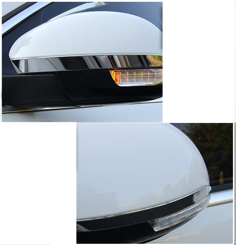 Lsrtw2017 из нержавеющей стали заднего вида планки украшения для volkswagen tiguan 2007- 2013 2012 2011 2010 2009