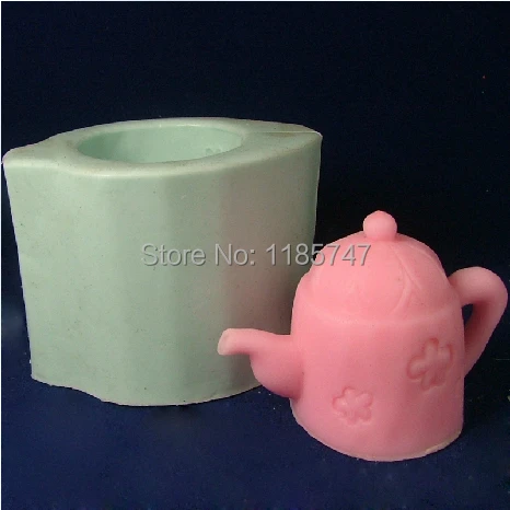 Чайник DIY силиконовые формы для свечей мыла 3D силиконовая форма изготовления |