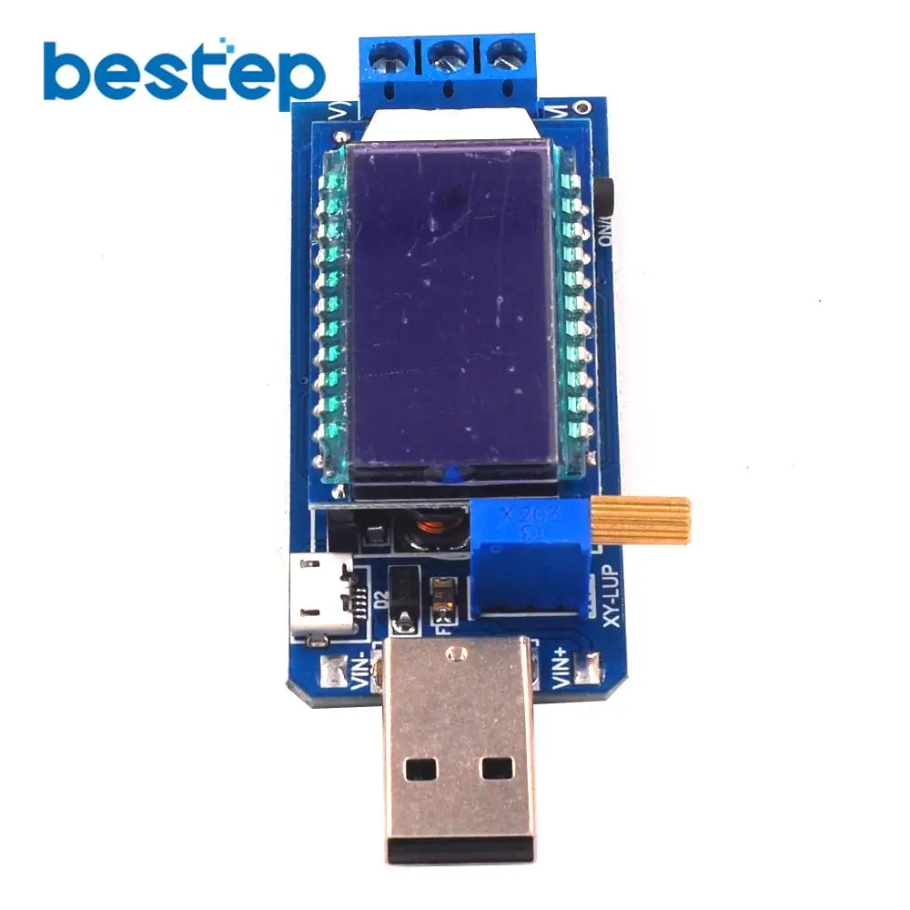USB понижающий модуль питания DC 5 В до 3 В/9 В/12 с ЖК дисплеем Регулируемый
