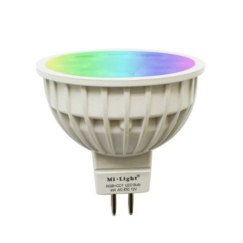 Milight MR16 пятно света DC12V 2.4 г Беспроводной затемнения светодиодный лампы RGB+ CCT светодиодный Spotlight smart Светодиодный светильник+ светодиодный удаленного