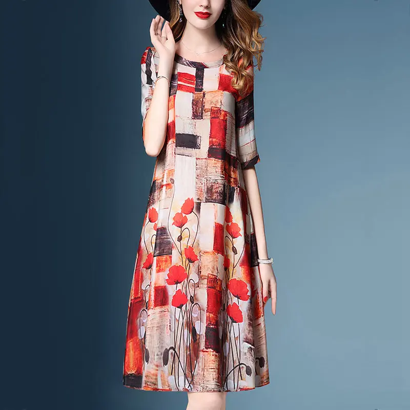 2018 Новое поступление женское платье летнее модное с принтом Vestidos Feminino