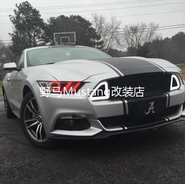Передняя Автомобильная решетка для автомобиля FORD MUSTANG 2015 2016 светодиодная