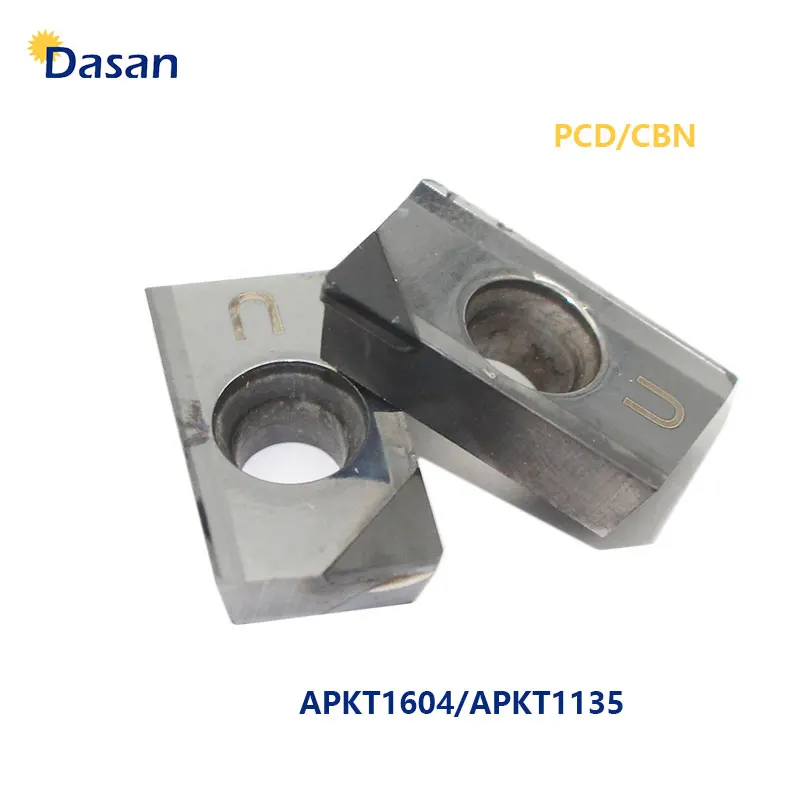 

1pc APKT1135 APKT1604 PCD CBN Turning Inserts CNC Diamond Lathe Cutter Milling Blade Tool