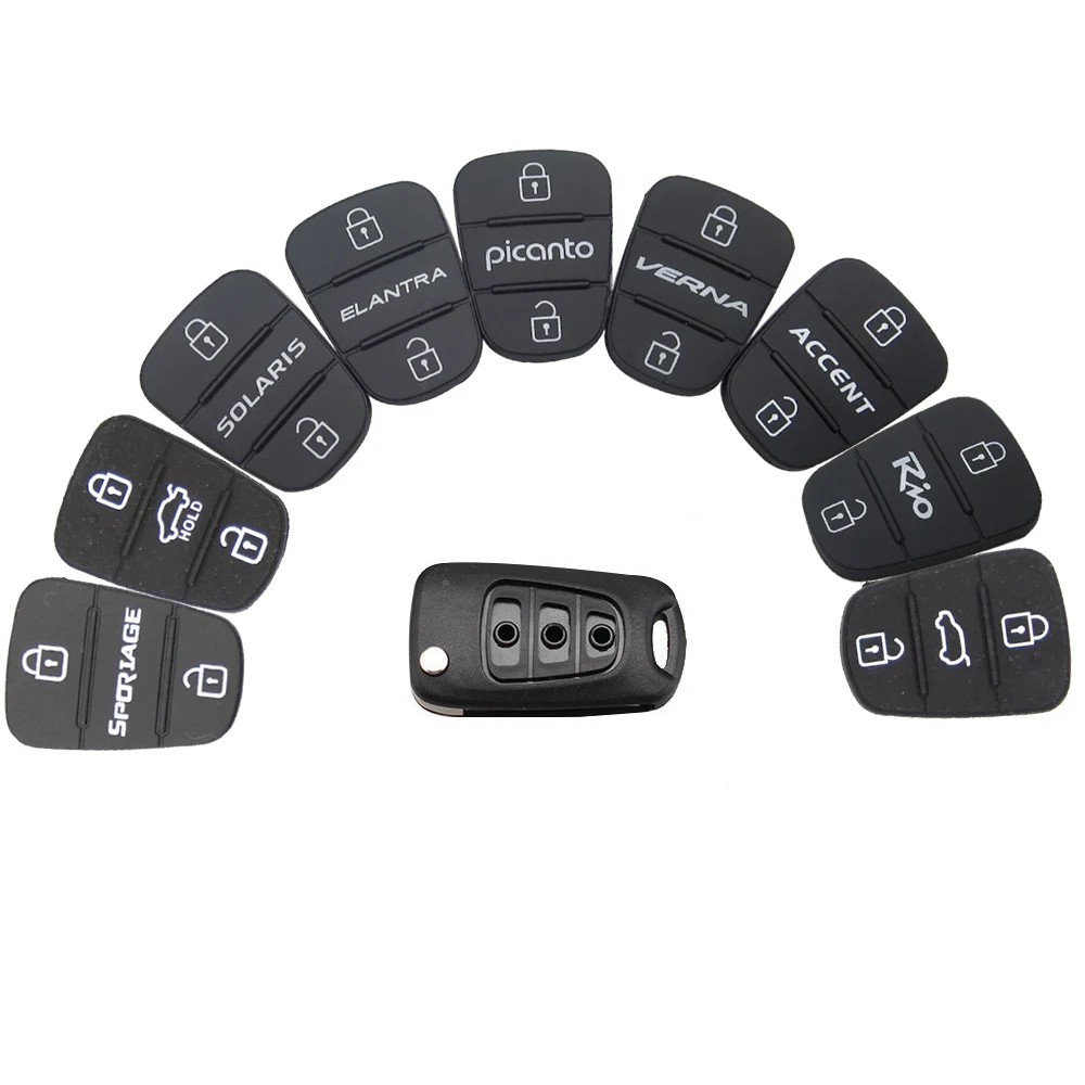 OkeyTech для Hyundai Picanto Solaris RIO Sportage Elantra Kia Verna 3 кнопки откидной складной чехол