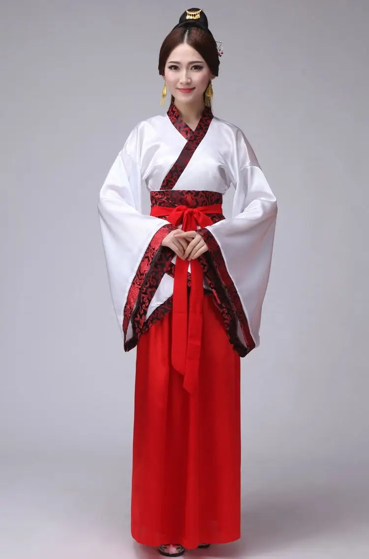 Женский китайский традиционный Древний костюм Танга Hanfu костюмы для взрослых