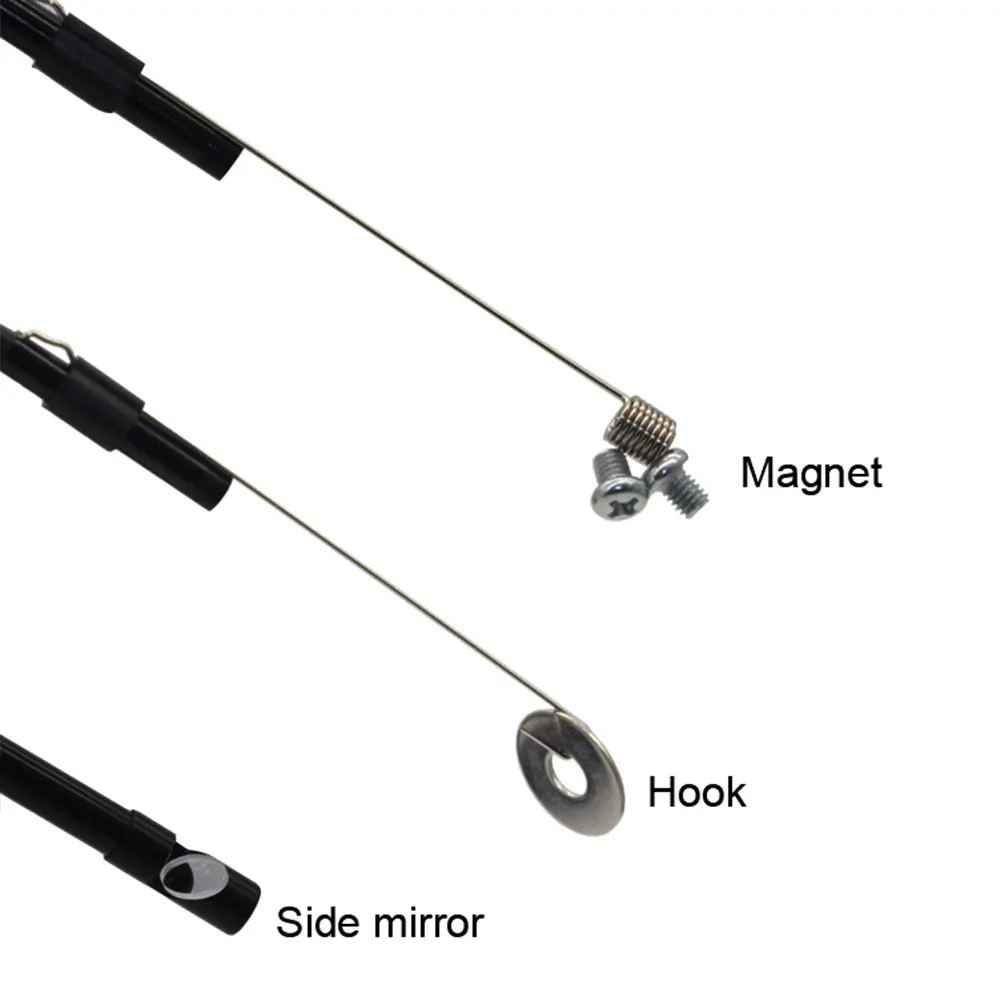 Металлический пластиковый эндоскоп Ушная ложка бороскоп ручной 5 мм 3 в 1 30 Вт