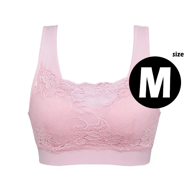 Pink M LASPERAL женский укороченный Топ Бюстгальтеры без косточек бюстгальтер пуш-ап цельный бесшовный бюстгальтер женский сексуальный кружевной топ без косточек нижнее белье Новинка - Цвет: Pink M