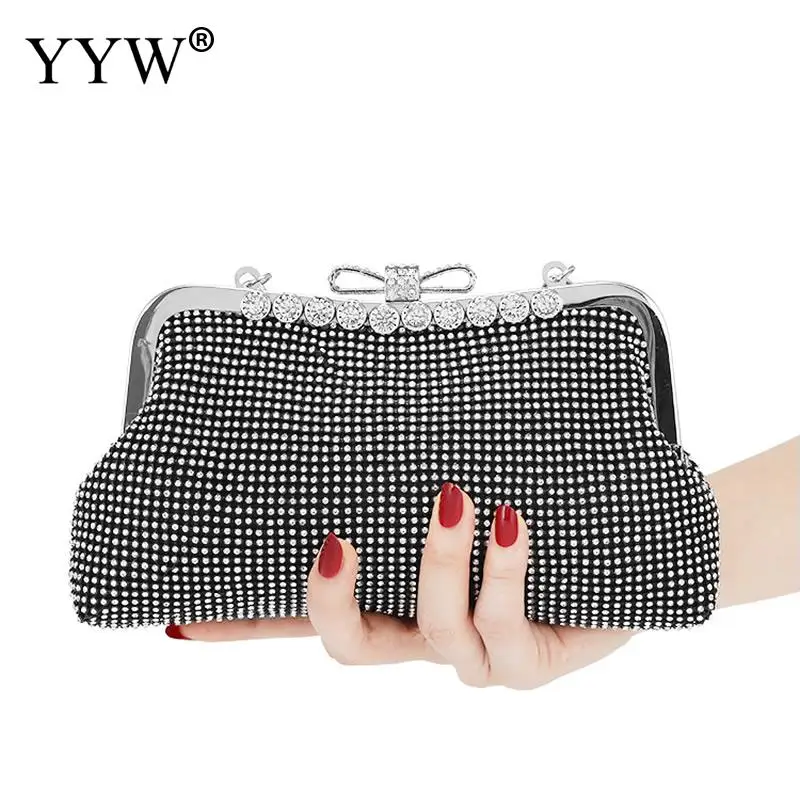 Стразы Уникальная вечерняя сумка с золотыми кристаллами клатч Кошелек вечерние