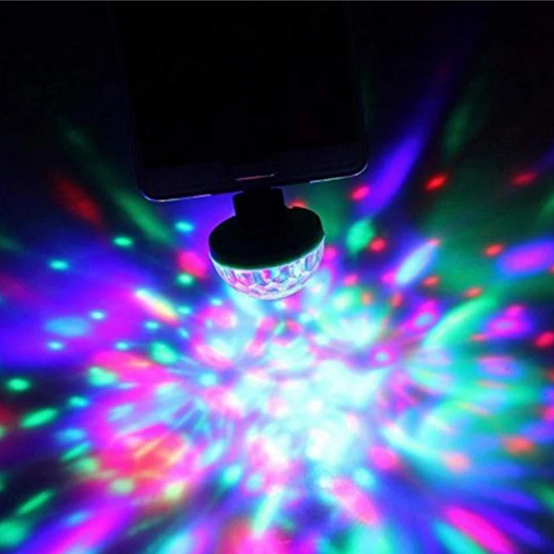 Голосовое управление маленький магический шар лампа RGB мобильный телефон usb