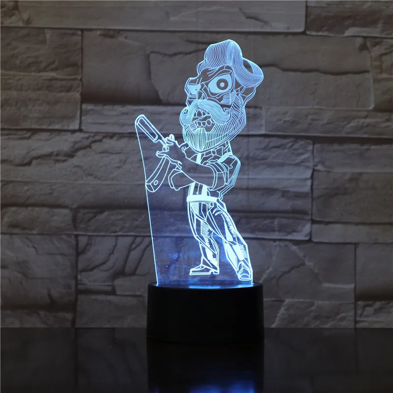 Крутые 3D светодиодные ночные светильники с изображением героев мультфильмов