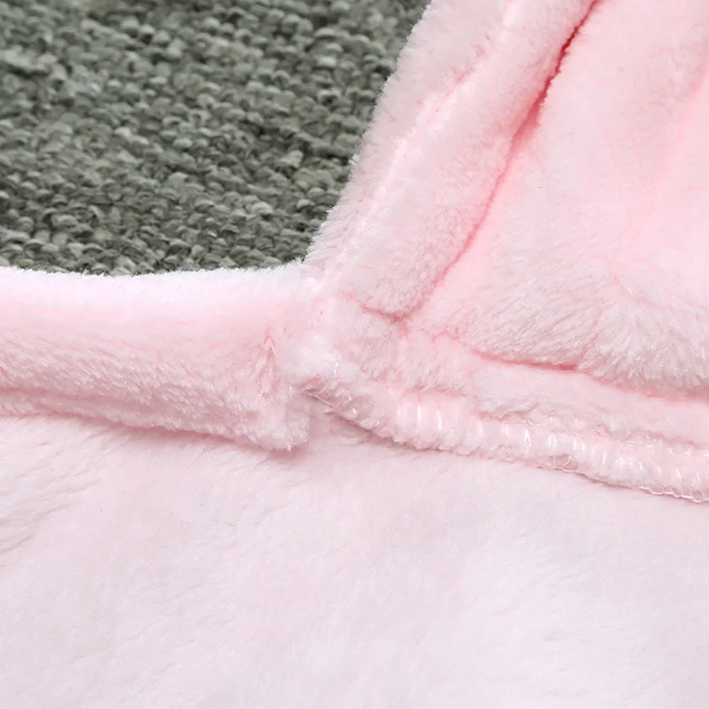 LONSANT детское одеяло милое мягкое с капюшоном и рисунком медведя из мультфильма