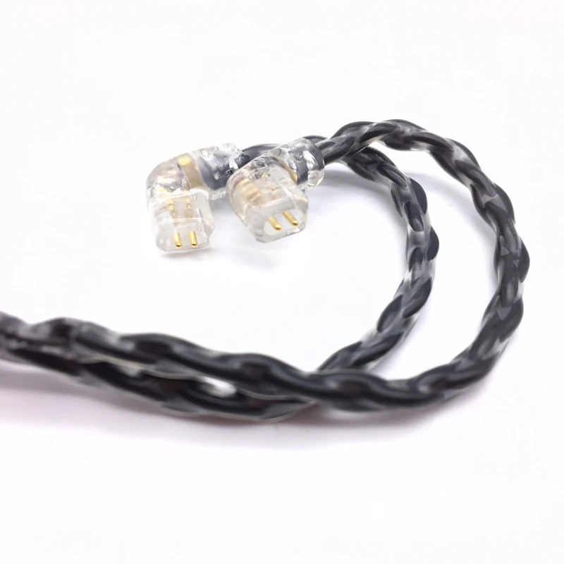 Jcally 8strands супер прочная леска кабель 0,78 мм 2 Pin для QDC ZSN наушники гарнитура 2,5 мм 3,5 мм 4,4 мм пользовательский кабель для наушников для IPhone IOS и Android