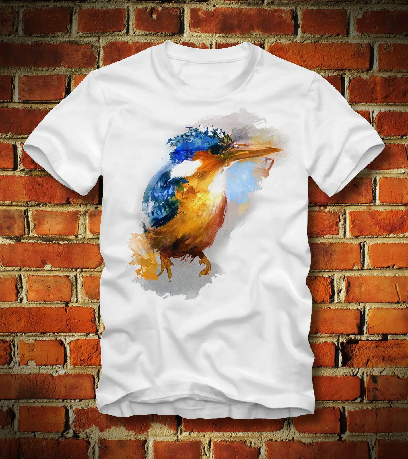 Футболка EISVOGEL KINGFISHER BIRDWATCHER для наблюдения за птицами VOGEL JAGD HUNTCartoon Мужская Унисекс