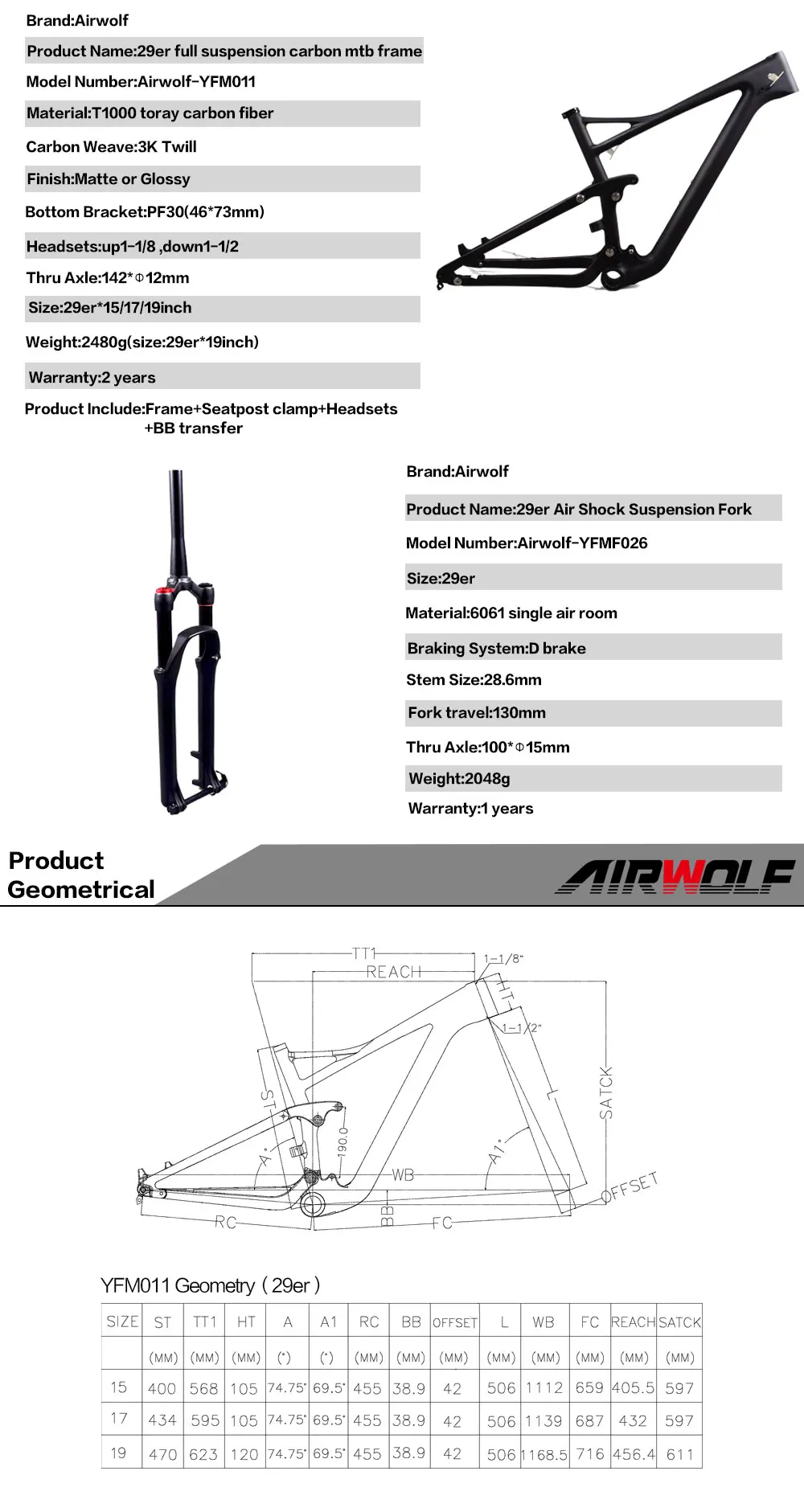 Airwolf эндуро Байк 29er подвеска карбоновая MTB рама с конической подвеской mtb вилка путешествия 130 мм 29er MTB рама