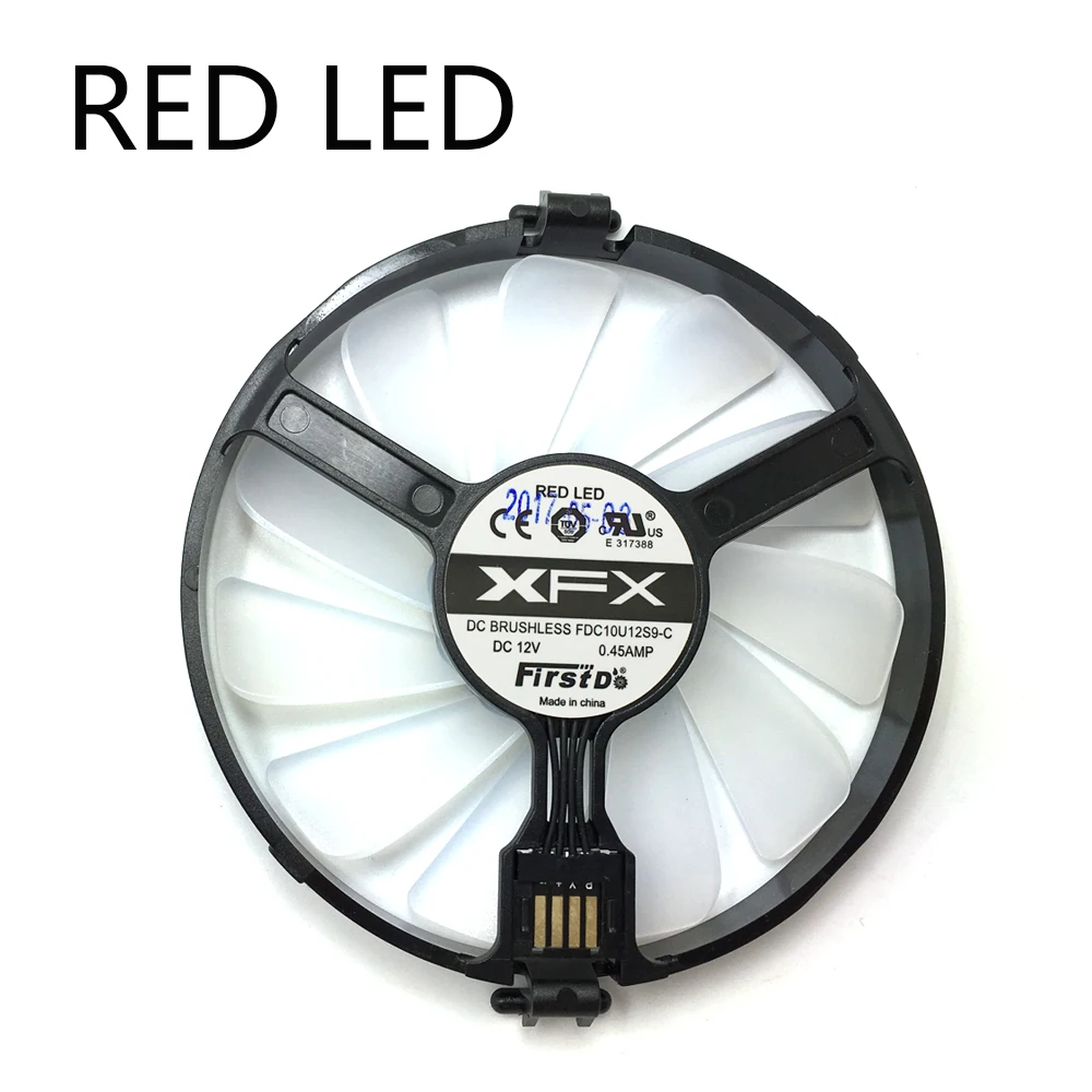 FDC10U12S9-C вентилятор охлаждения для ПК Замена для XFX AMD Radeon R7 370 RX 470 480 570 580 RX460 RX 460 видеокарта GPU охлаждающий вентилятор