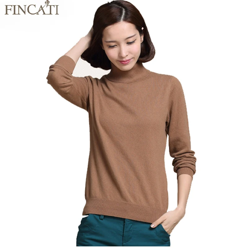 Высококачественный кашемировый свитер пуловер с высоким воротником водолазка