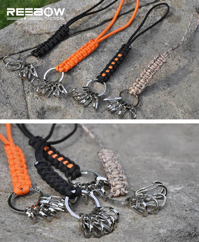 Открытый сплав брелки из нержавеющей стали кольцо ручной работы тканый сильный