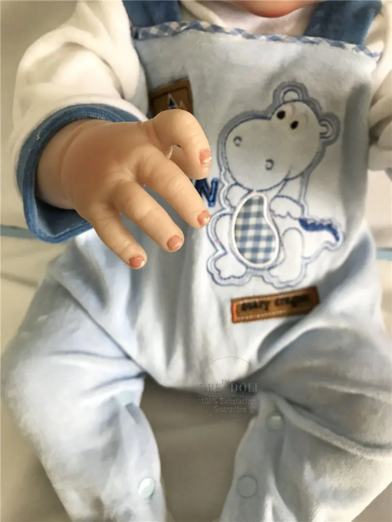 Восхитительные NPK 57 см Boneca Bebe куклы Reborn ручной работы полностью силиконовые куклы Reborn Baby в милой одежде модные куклы Reborn Bebe Boy
