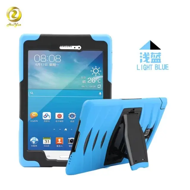 Чехол для samsung Galaxy Tab E 9,6 T560 SM-T561,! Высокое качество, 3 в 1, тяжелая броня, модный противоударный силиконовый чехол