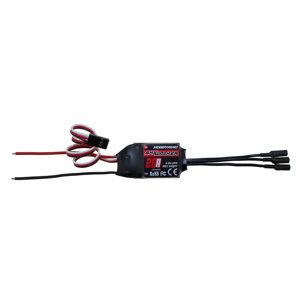 Hobbywing Skywalker 15A 20A 30A 40A 50A 60A 80A ESC Регулятор скорости с UBEC для RC FPV квадрокоптера RC беспилотные самолеты - Цвет: 20A