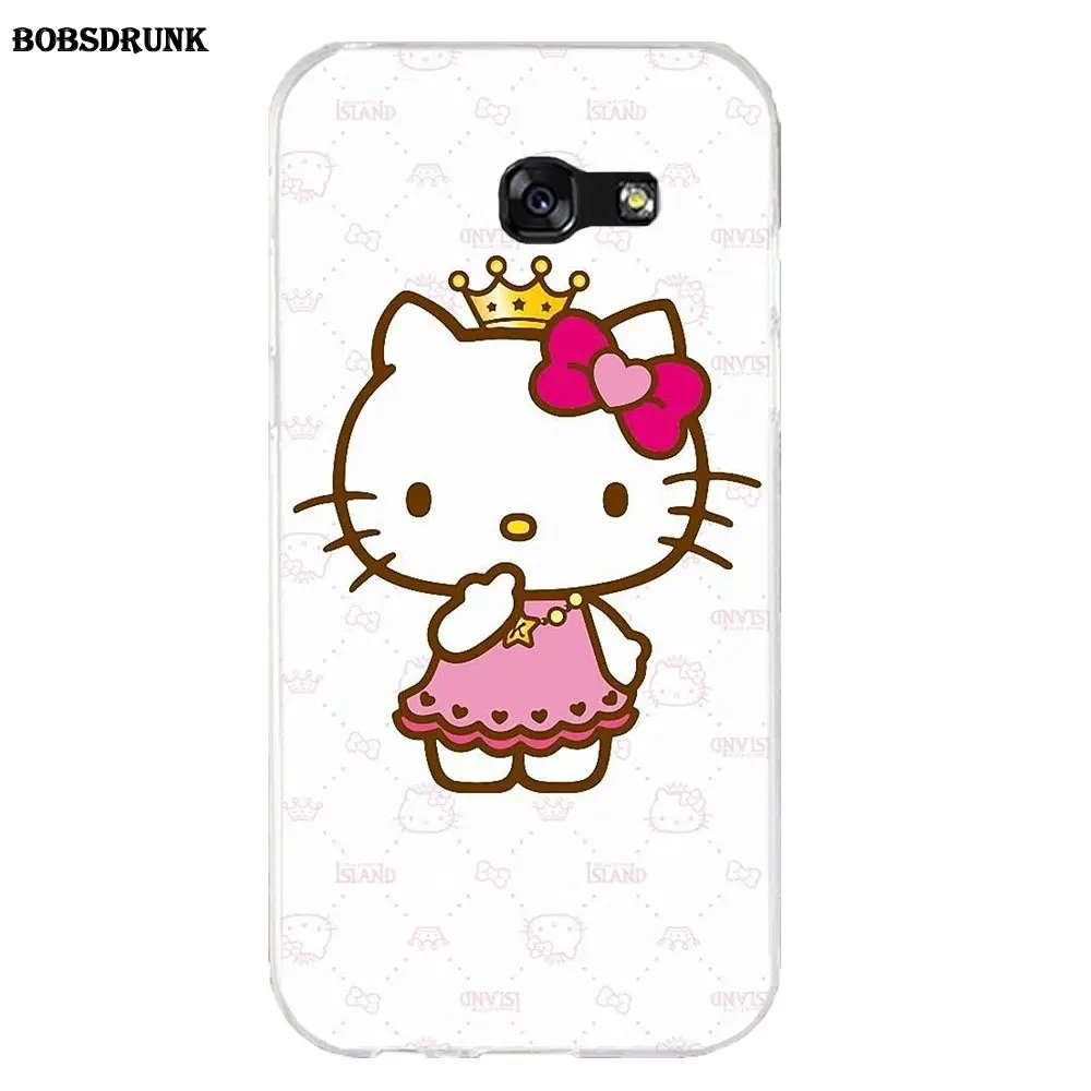 EJGROUP для samsung Galaxy A3 A5 A7 J1 J2 J3 J5 J7 мягкий чехол для мобильного телефона рисунок «Hello Kitty»
