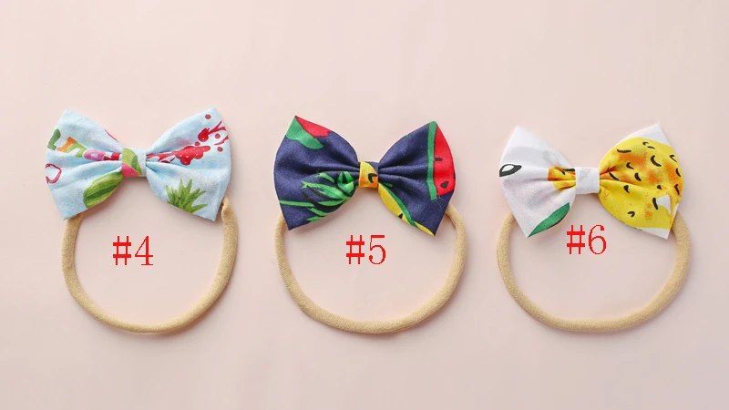 Обруч для волос из хлопчатобумажной ткани с цветочным принтом 24