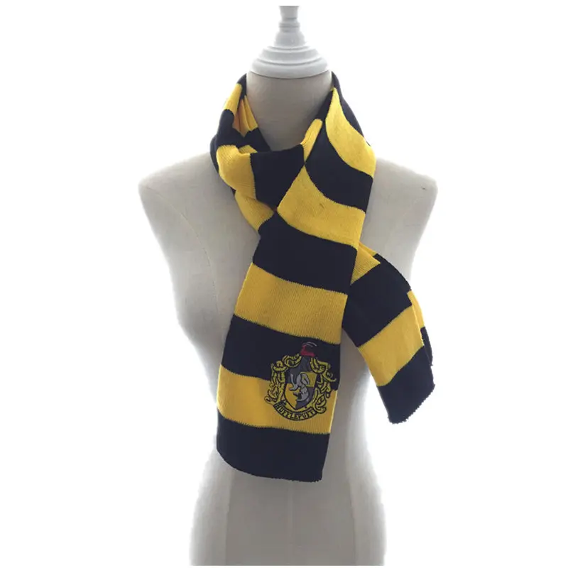 Hufflepuff Scarf Хогвартс Школа Гермионы Косплей Костюм Гриффиндор Слизерин Hufflepuff Ravenclaw толстовки, свитшоты, куртки, пальто для мужчин и женщин - Цвет: Hufflepuff Scarf