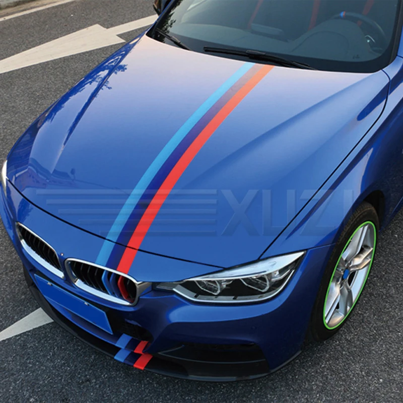 1 м * 15 см М цвет Германия Италия французский флаг полосатый Автомобильный капот