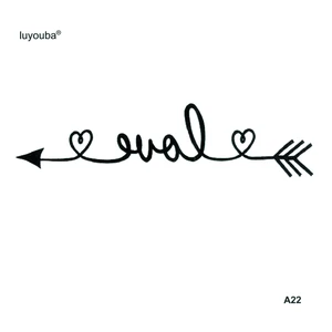 Водостойкая Временная тату-наклейка Love Arrow, искусственная татуировка, наклейка для вспышки, наклейка для татуировки временные тату наклейки s