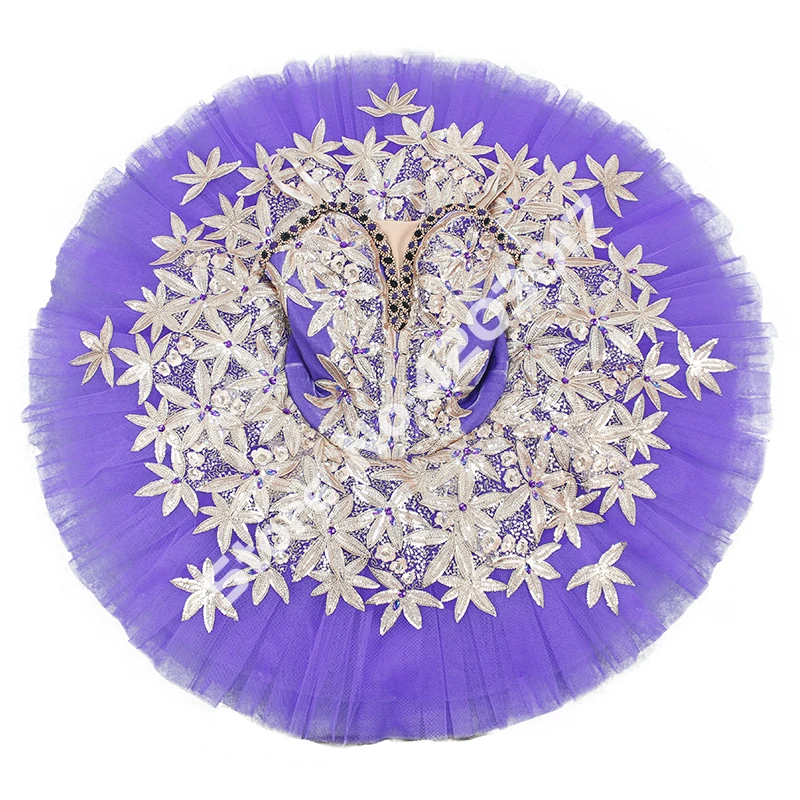 Adult Child Professional Ballet Tutus Purple Peformance Pancake Dress Romantic Stage Costumes Women B1277 | Тематическая одежда и
