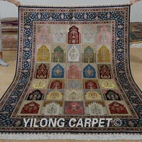 yilong 6x8 5 antique four season carpet persian hand knotted turkish rug 0818
