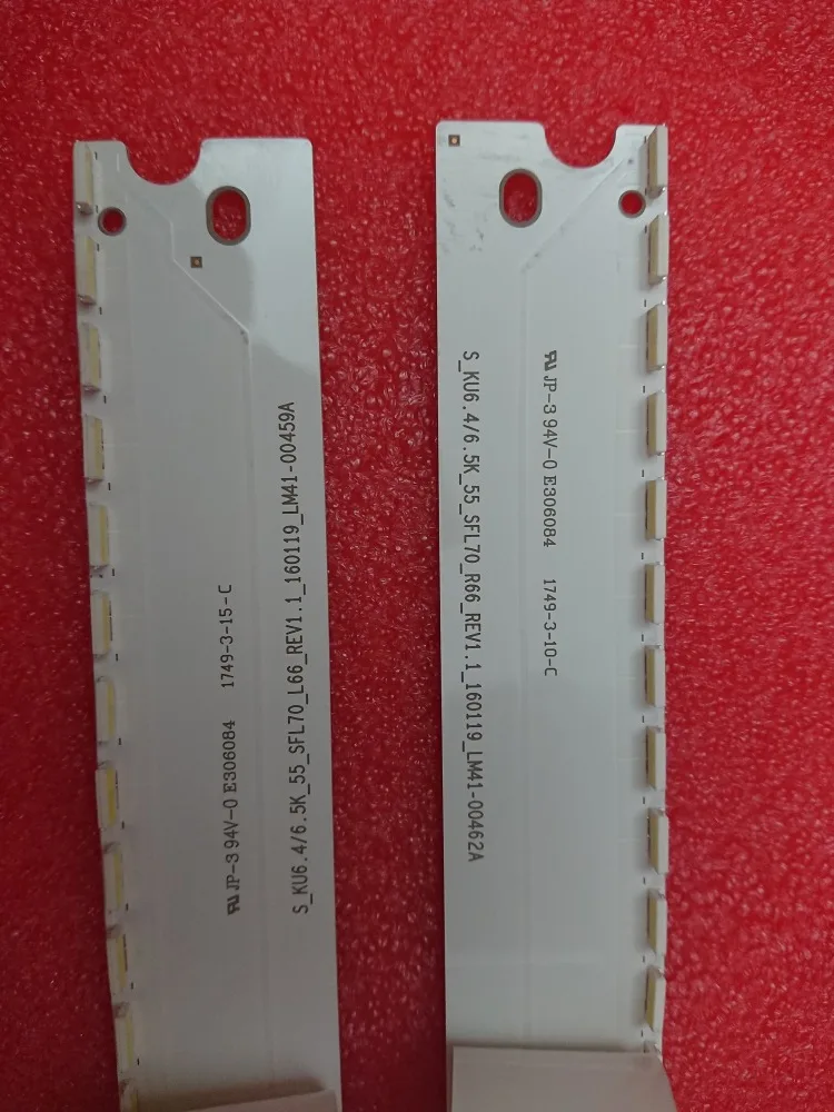 Новинка из 2 предметов 66 светодиодный Светодиодный подсветка полосы для samsung UE55KU6670 UN55MU7000 UE55MU6400 UE55KU6500 BN96-39595A 39596A BN96-39601A 39602