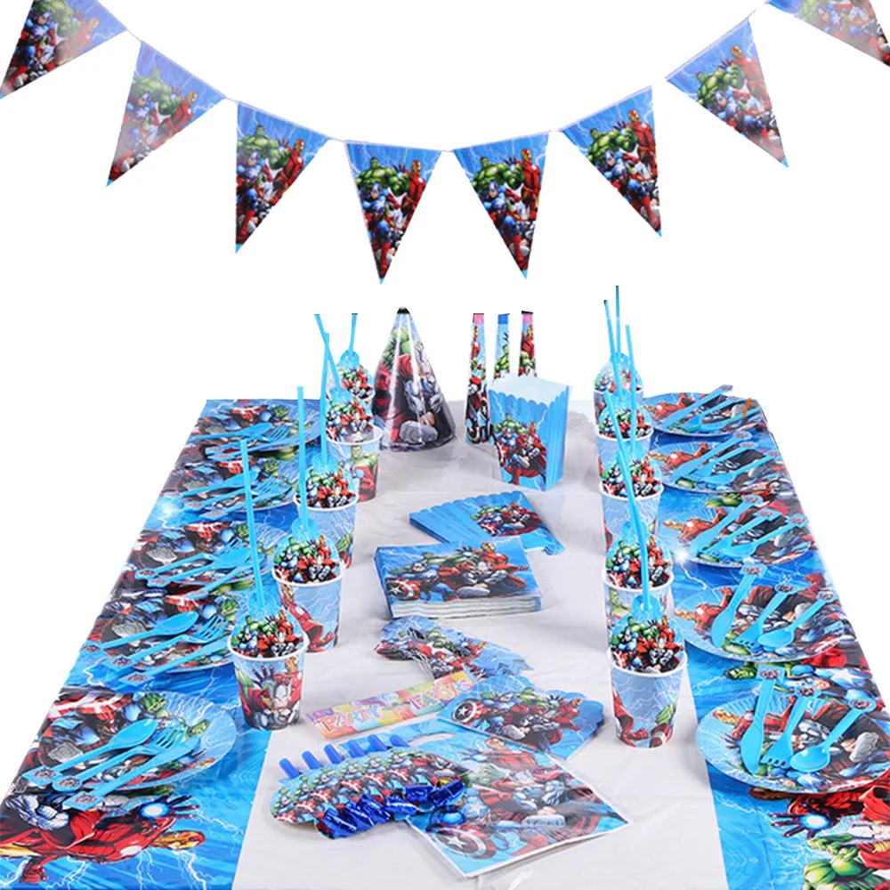 Тема мстители герои мультфильмов супергерои детское украшение на день рождения