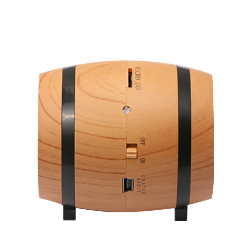 2018 цвет древесины двойной динамики горизонтальные мини портативный динамик пива