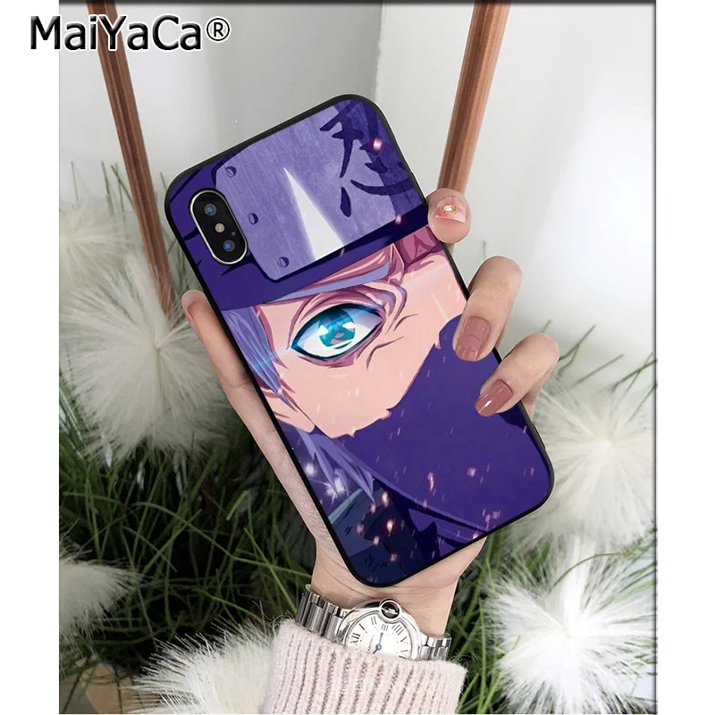 MaiYaCa Аниме Наруто Хатаке Какаши ТПУ мягкий высококачественный чехол для телефона для iPhone X XS MAX 6 6S 7 7plus 8 8Plus 5 5S XR