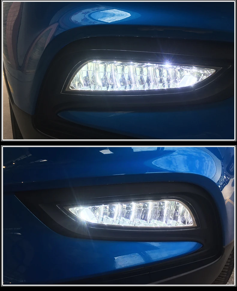 12 V 6000 k светодиодный DRL Дневной ходовой свет для Buick Encore противотуманная фара рамка противотуманная фара автомобильный Стайлинг