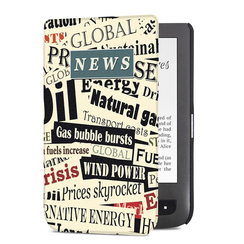 News Aroita магнитные окрашенный чехол для карманной книги 626/624/625/614/626 Плюс/640 и карманной книги сенсорные Lux2/3 и Basic2/3 электронная книга - Цвет: News