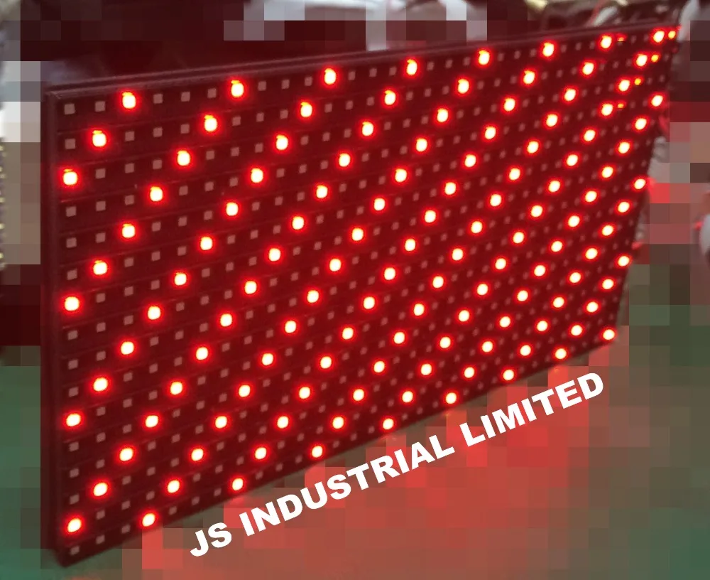 P10 Открытый SMD Одноцветный Красный СВЕТОДИОДНЫЙ модуль панели