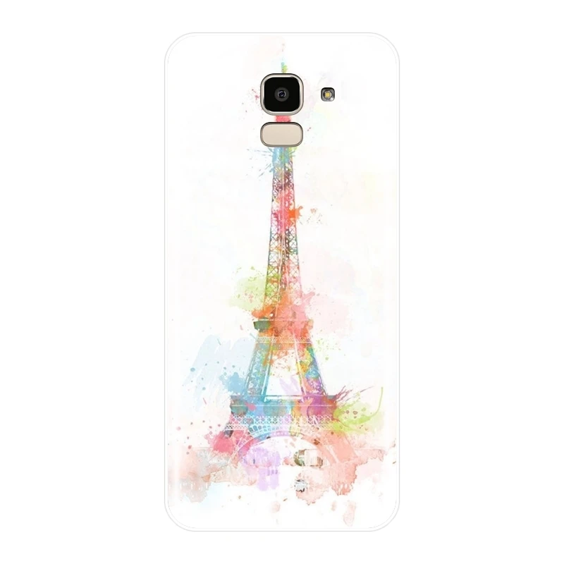 Задняя крышка с Эйфелевой башней для Samsung Galaxy J3 J5 J7 2015 2016 2017 J2 Prime J4 J6 J8 Plus 2018 мягкий