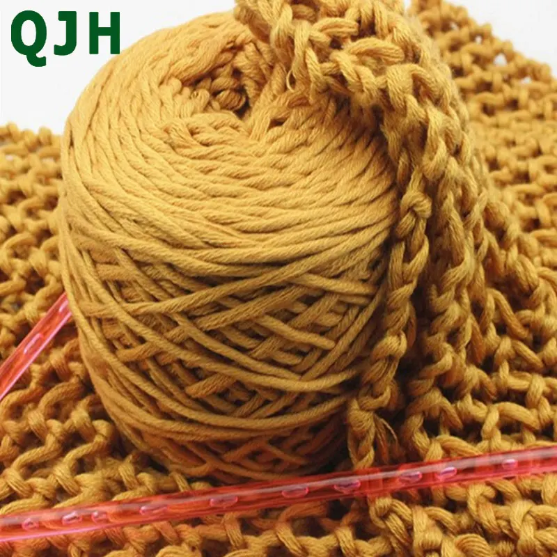 200 г/шт. 100% хлопок шарф пальто свитер ручная вязка грубая пряжа шерстяная тканая