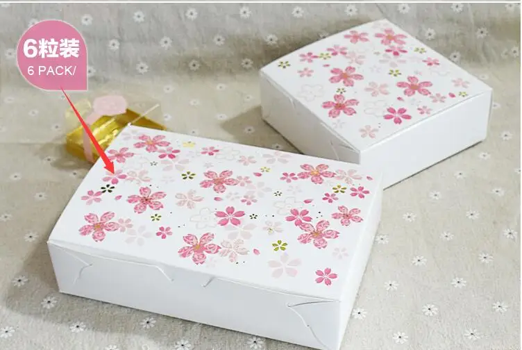 50pcs/lot Flower cupcake boxes White Gift Packaging Wedding Party Pastry Baking Package Box Pink Kraft paper Cake | Дом и сад