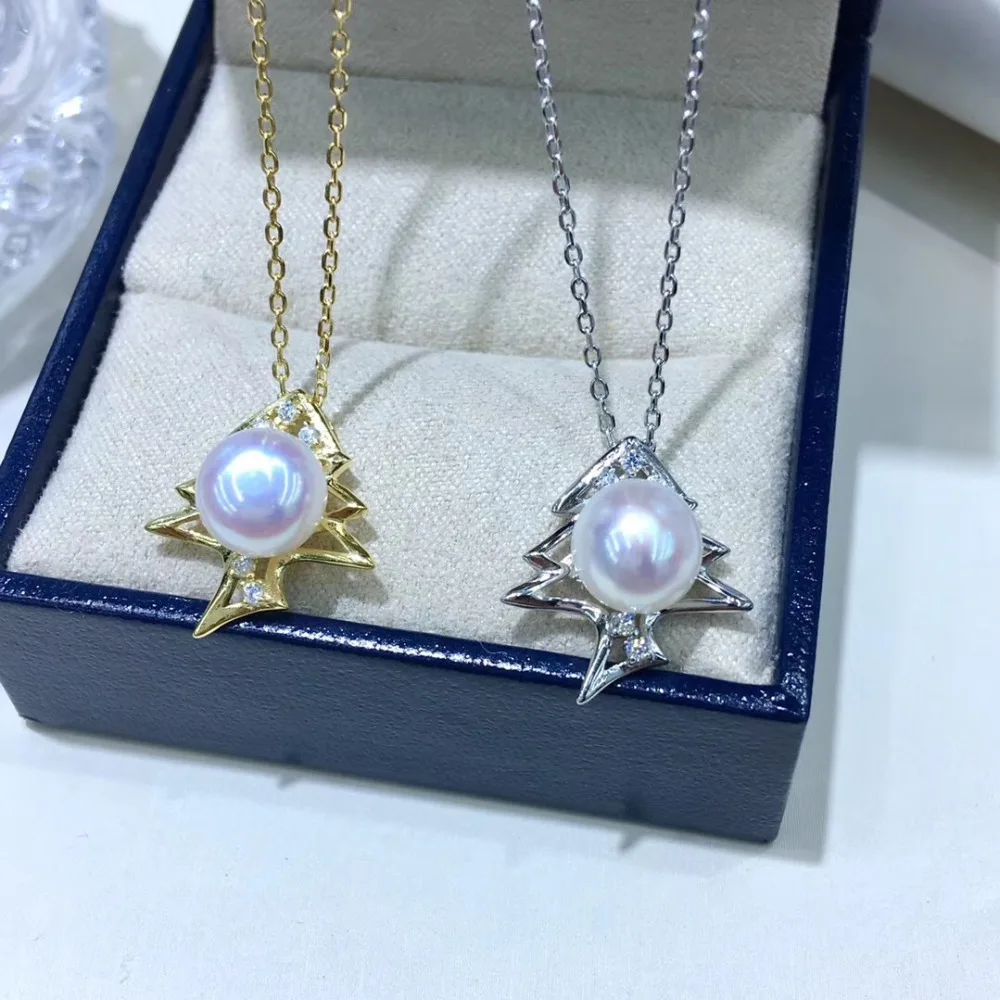 

Spring Jewelry 925 Silver Necklace Chain with Pendant Findings Component Jewelry Parts Fittings for Pearls Corals Jades Stones